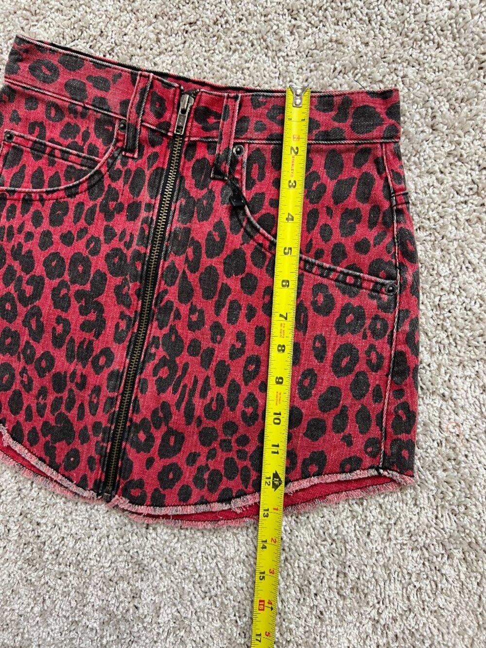Carmar | Skirts | Carmar Beatrice Leopard Print Denim Skirt - Picture 4 of 10